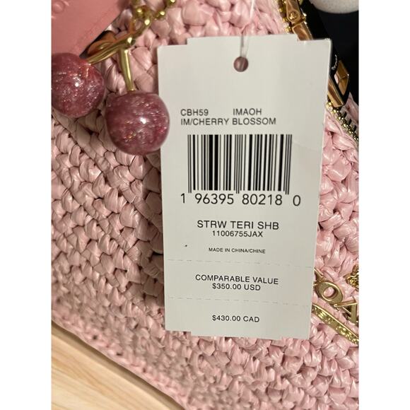 New With Tags Coach CBH59 Straw Teri Shoulder Bag - Picture 9 of 11